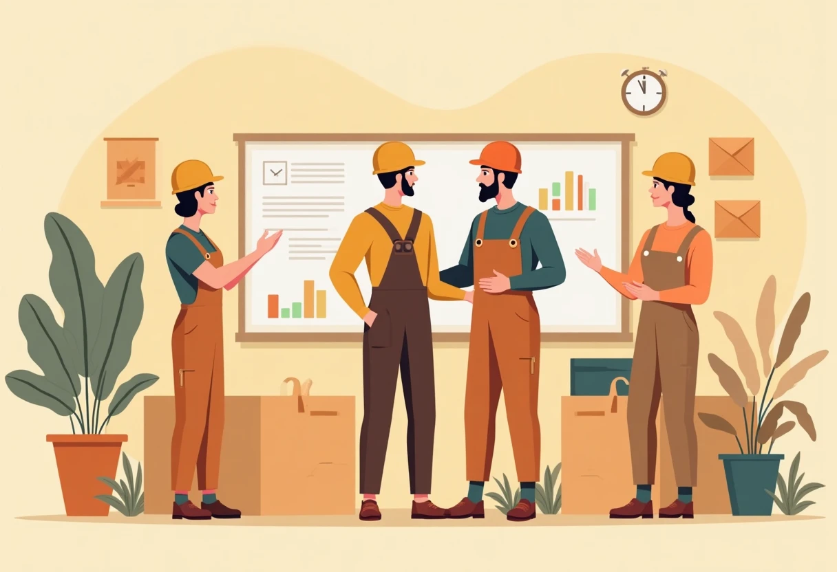 Safety professionals on site