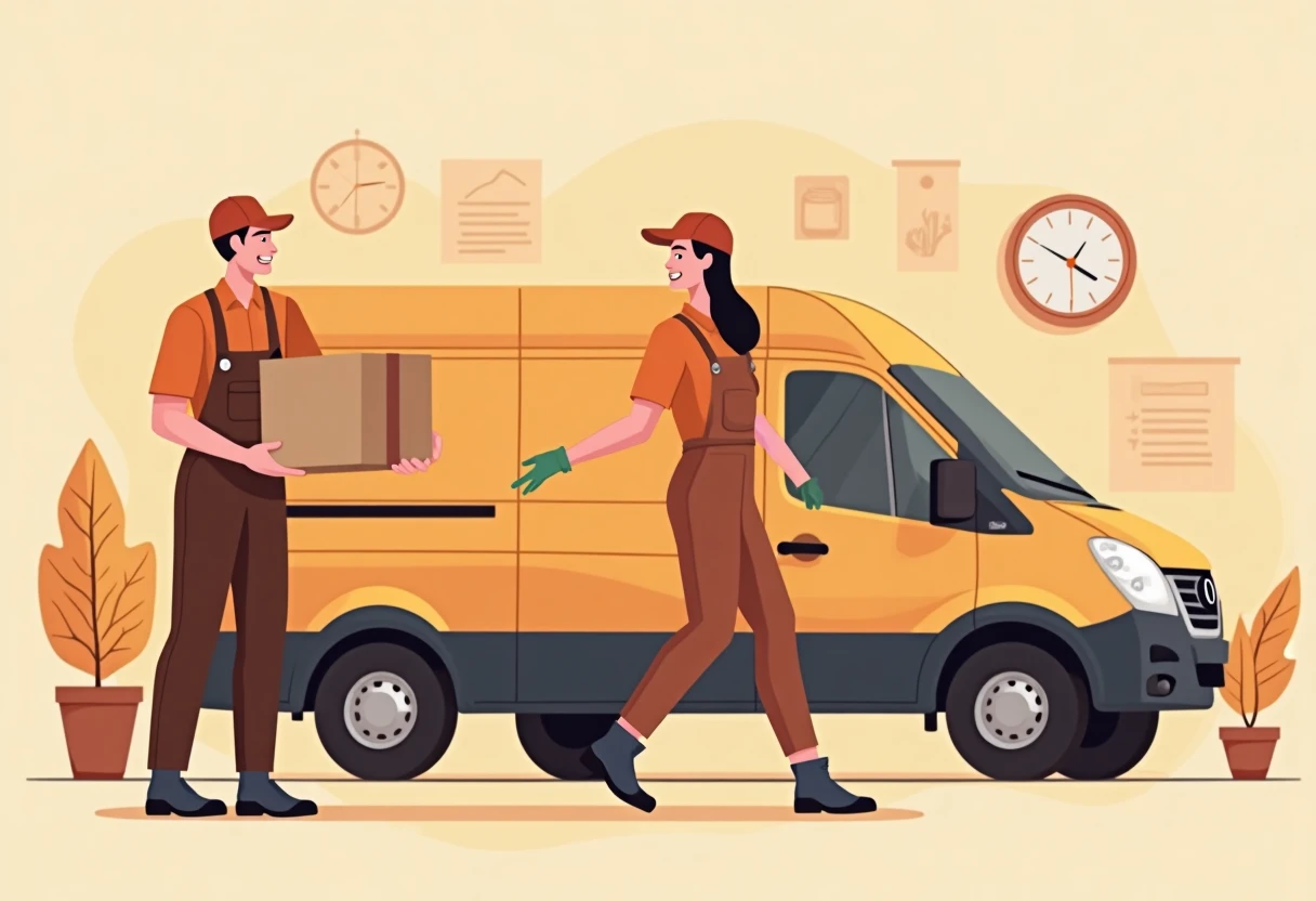 Flexibel arbeitender Kurier
