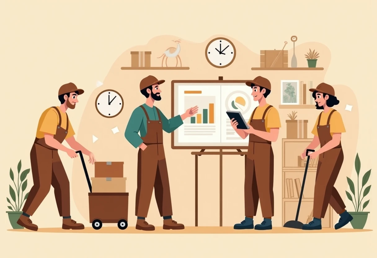Analista de ventas en el trabajo