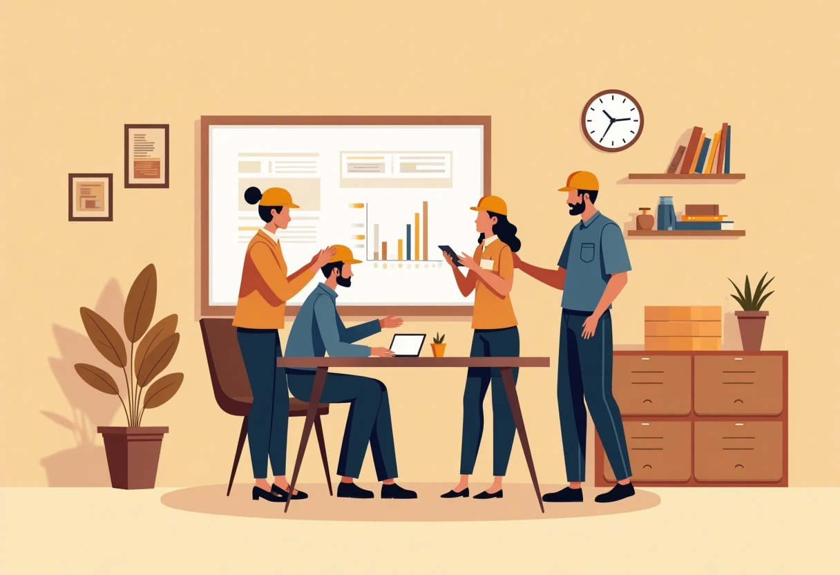 Étudiants en discussion sur des opportunités de travail