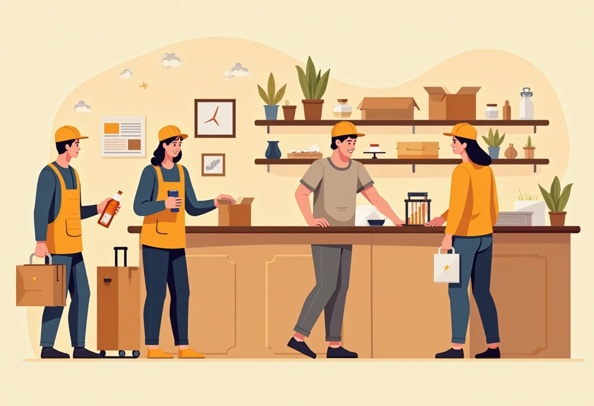 Serveur prenant une commande dans un restaurant élégant