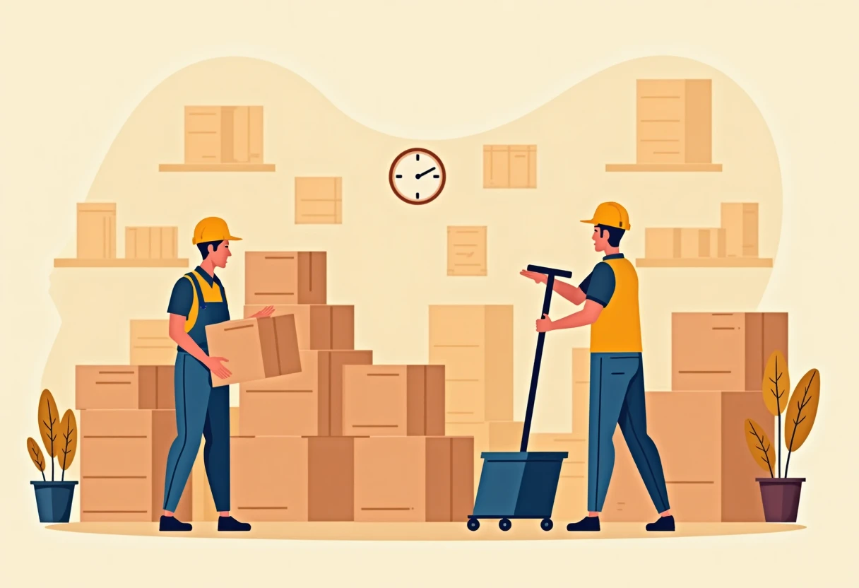 Trabalhadores de armazém