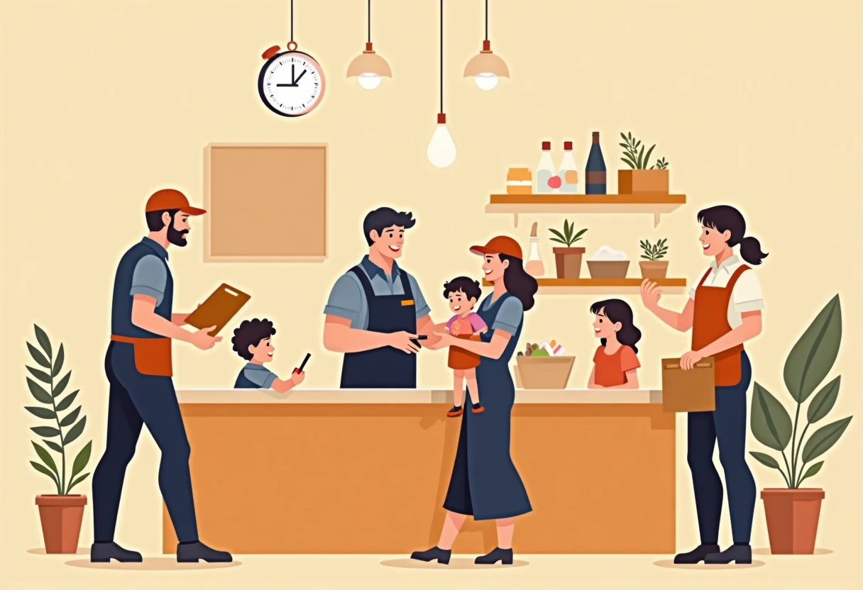 Hospitality job scene
