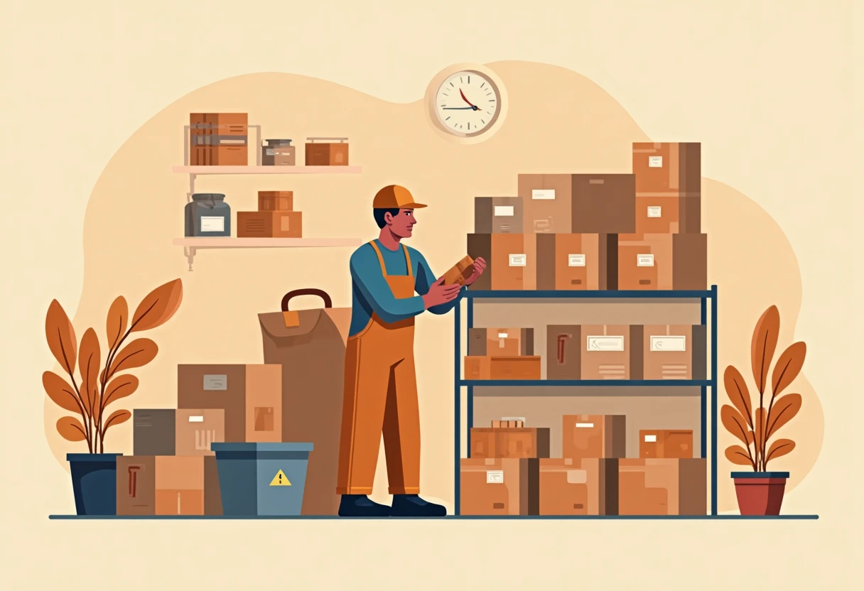 Warehouse specialist at work