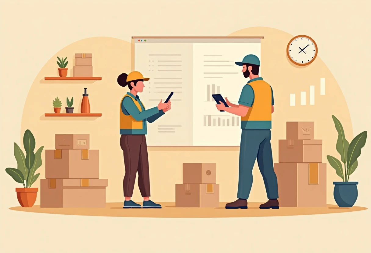 Modern warehouse inventory check